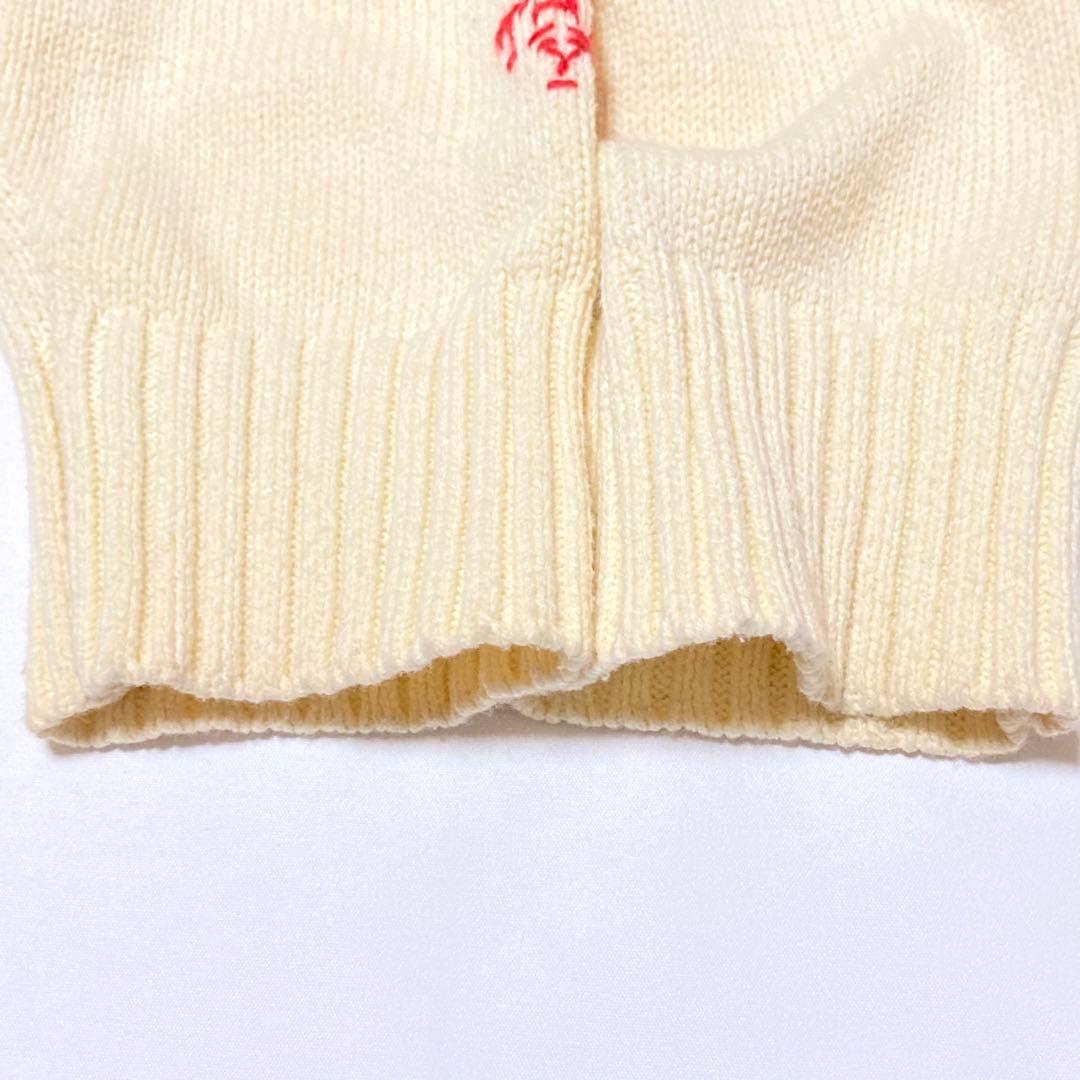 23AW メゾンスペシャル ライフワードエンブロイダリーニットカーディガン 刺繍