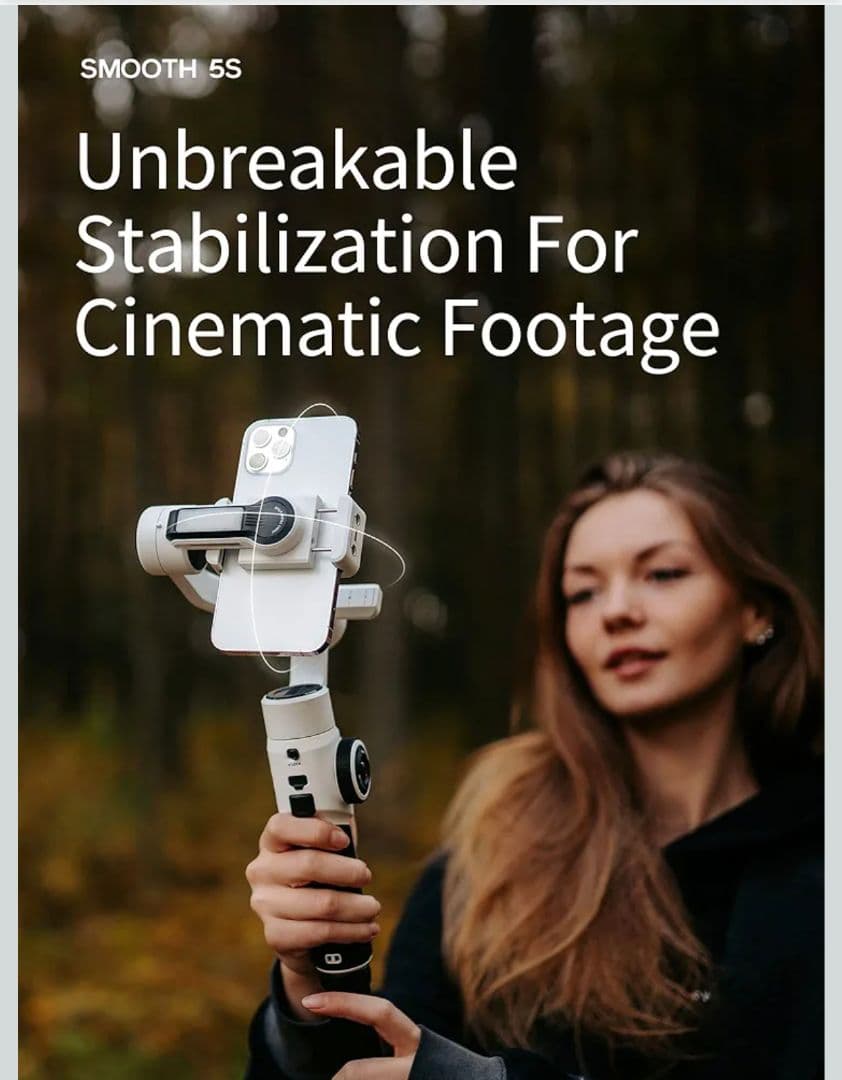 ZHIYUN Smooth 5Sスマートフォンジンバルスタビライザー