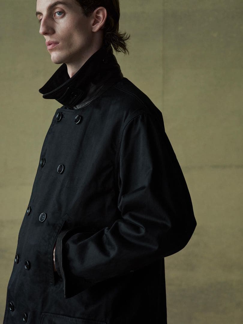 22SS NICENESS AARON ブラック Mサイズ トレンチコート
