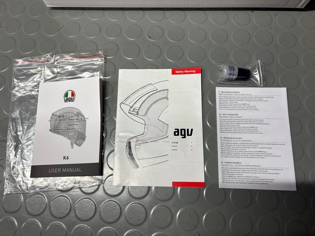 AGV k6マットブラック フルフェイスヘルメット アジアンフィットMサイズ