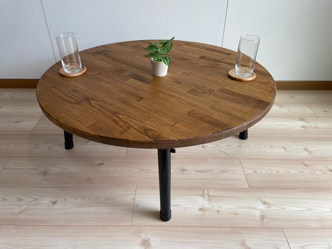 【サイズオーダー可】家具職人が造る丸型テーブル・MW