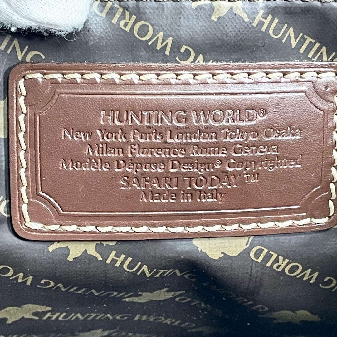 ハンティングワールド トートバッグ サファリトゥディ ロゴ 大容量 多機能 A4