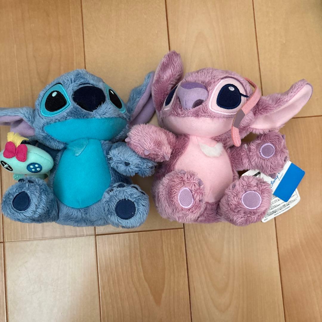 ディズニー　スティッチ エンジェル　ぬいぐるみ　スクランプ　マグネット
