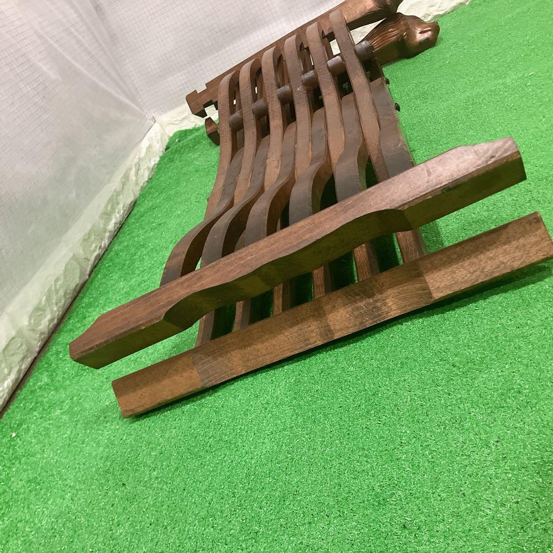 美品 イタリア製 サヴォナローラ チェア ライオンチェア 折り畳み椅子