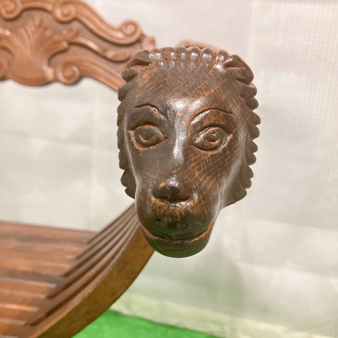 美品 イタリア製 サヴォナローラ チェア ライオンチェア 折り畳み椅子