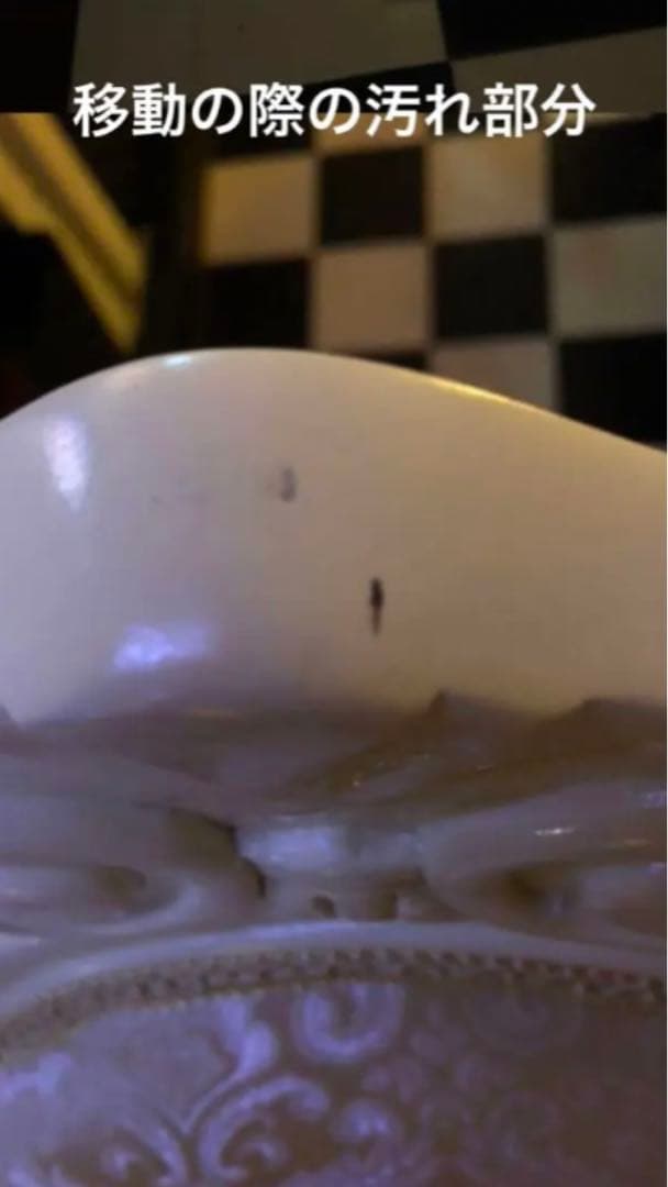 希少♦️廃盤品♦️ロココチェア♦️猫脚 彫刻 ダマスク柄♦️ホワイト♦️2脚セット♦️送料込