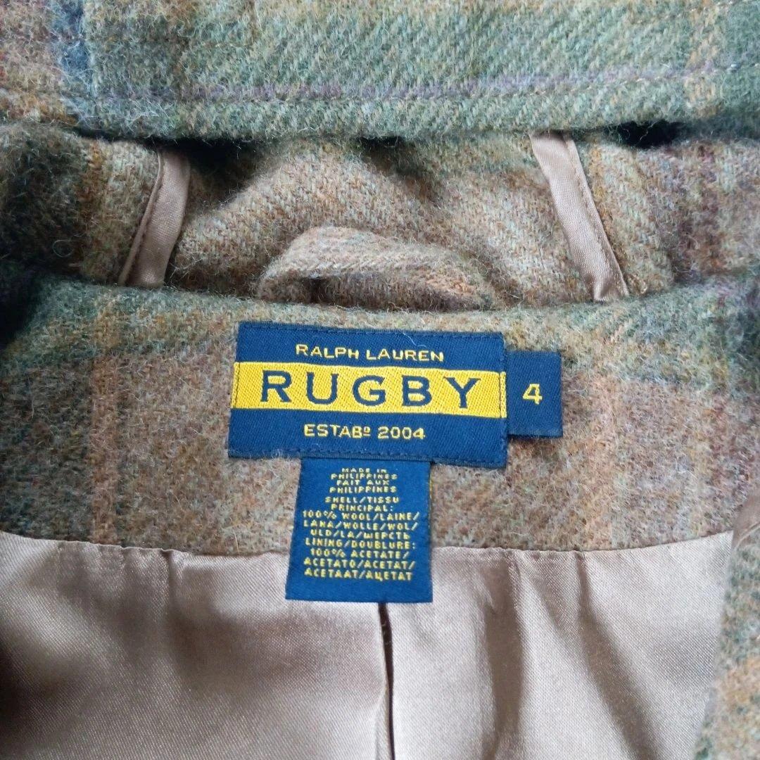 希少美品✨️ラルフローレン ラグビー ウール ダッフルコート チェック柄