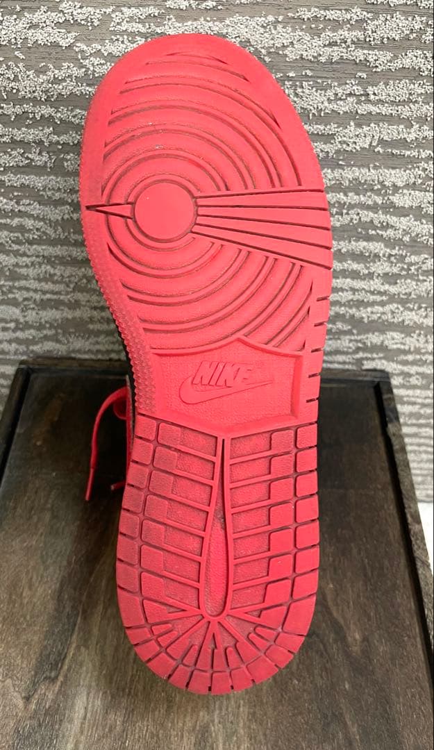 NIKEエアジョーダン 赤黒 ハイカット シューズ⭐︎プロのメンテナンス済み