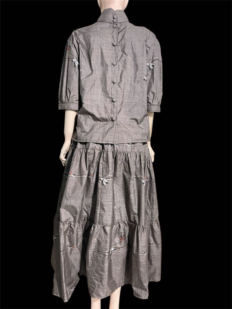 着物リメイクセットアップ　大島紬　Mサイズ 1月上旬から〜発送