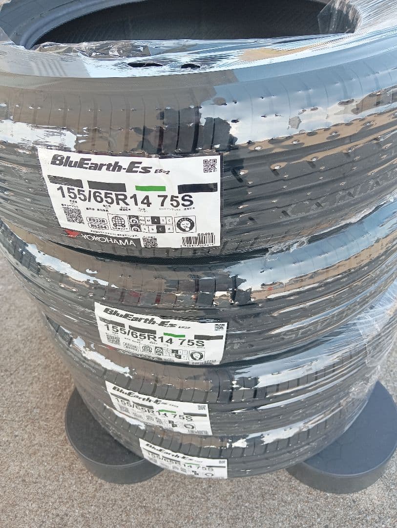 YOKOHAMA　155/65R14 75S　 新品4本　送料込み
