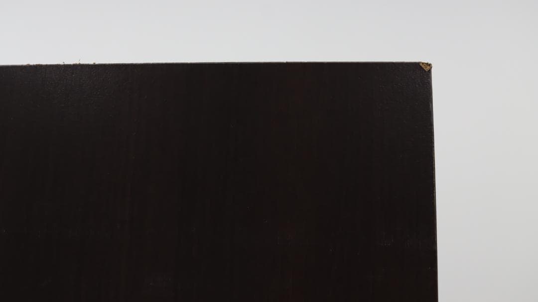 ビクターインテリア キャビネット 書棚 扉付き ダークブラウン スリム