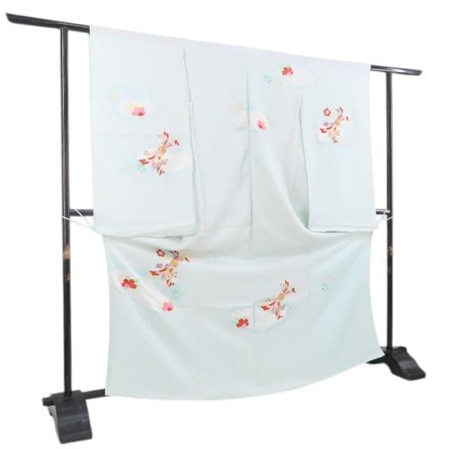 新品 仮絵羽 七五三 ７歳 女の子 ハーフ成人式 正絹 着物 四つ身 4636