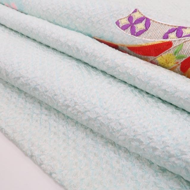 新品 仮絵羽 七五三 ７歳 女の子 ハーフ成人式 正絹 着物 四つ身 4636