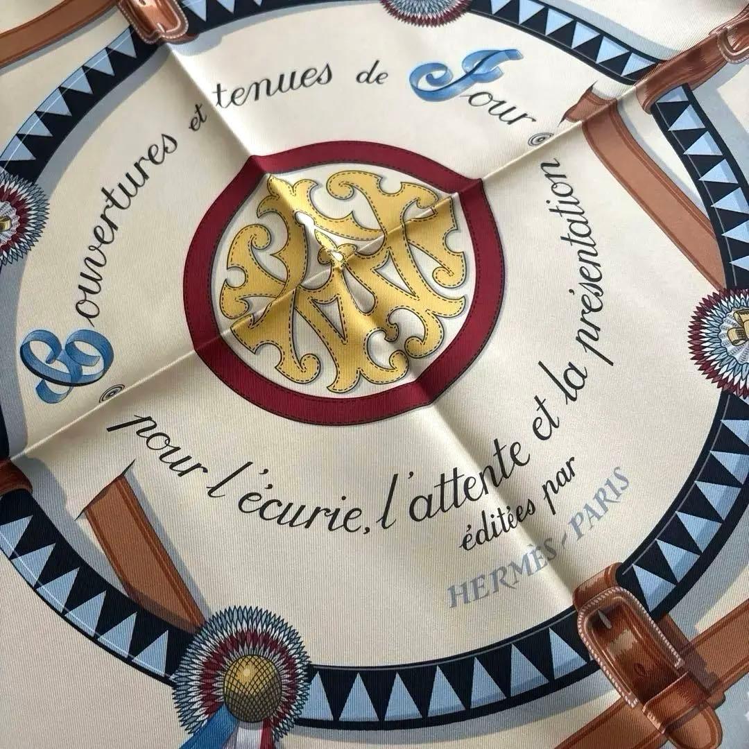 18時まで【新品】エルメス　スカーフ　カレ 90 《馬着》　 定価88,000円