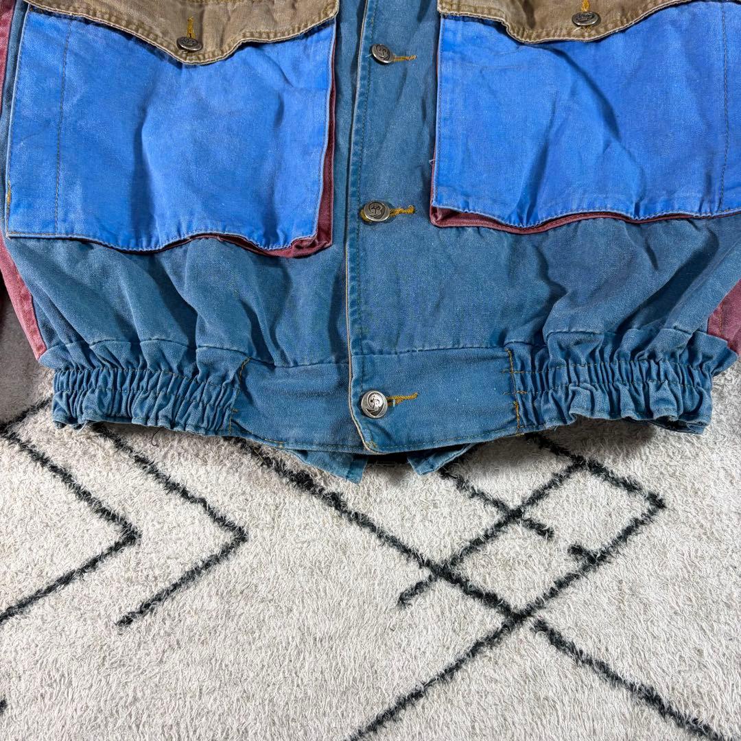 【90s】希少 ヴィンテージ ワークジャケット マルチカラー　短丈
