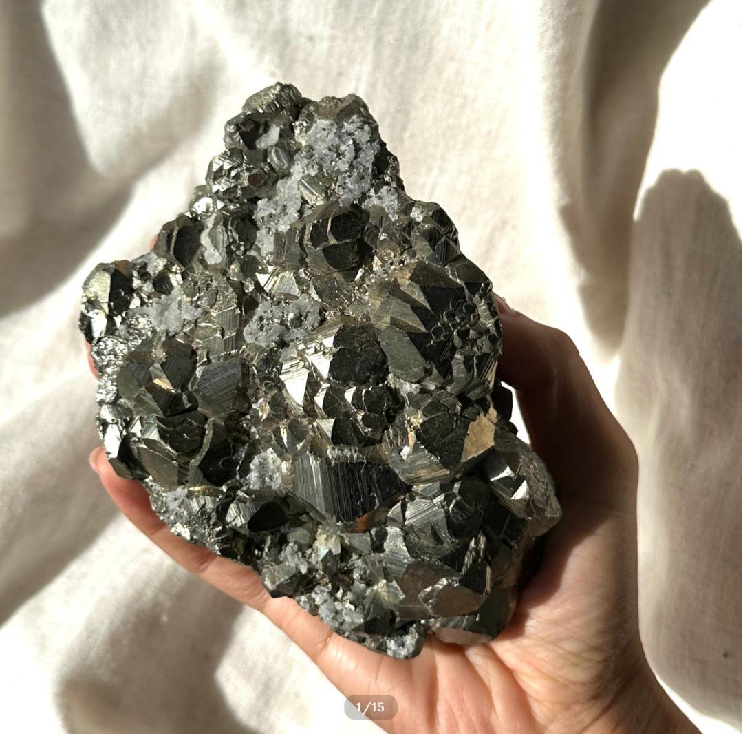 【パイライト】太陽のような輝き｜意志と豊かさをもたらす石 ブラジル産