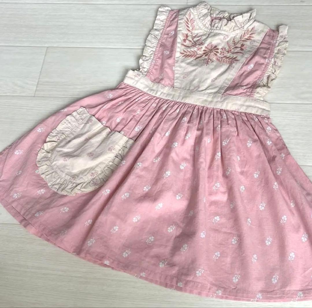 apoina kids ☆ エプロンワンピース　2-3y