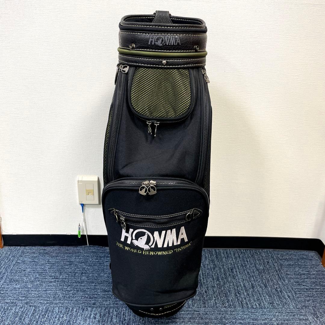 専用　　HONMA キャディバッグ 黒/緑