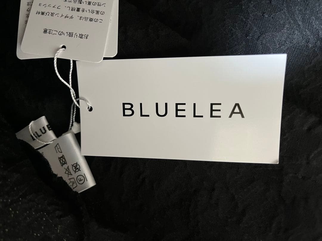 ブルレア Blueleaジャガード ブラウス ブラック
