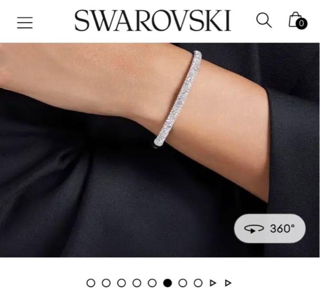 プレゼント用　Swarovski Sublima バングル ホワイト
