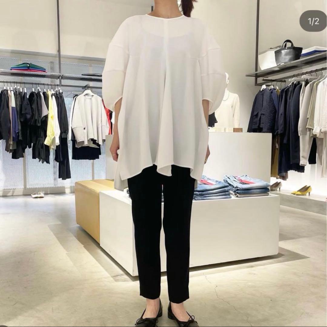 エンフォルド ENFOLD ドレープ スリーブ ブラウス 38