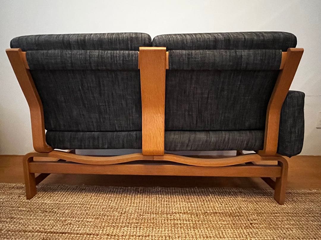 デンマークヴィンテージ コーナーソファ+サイドテーブル　オーク材