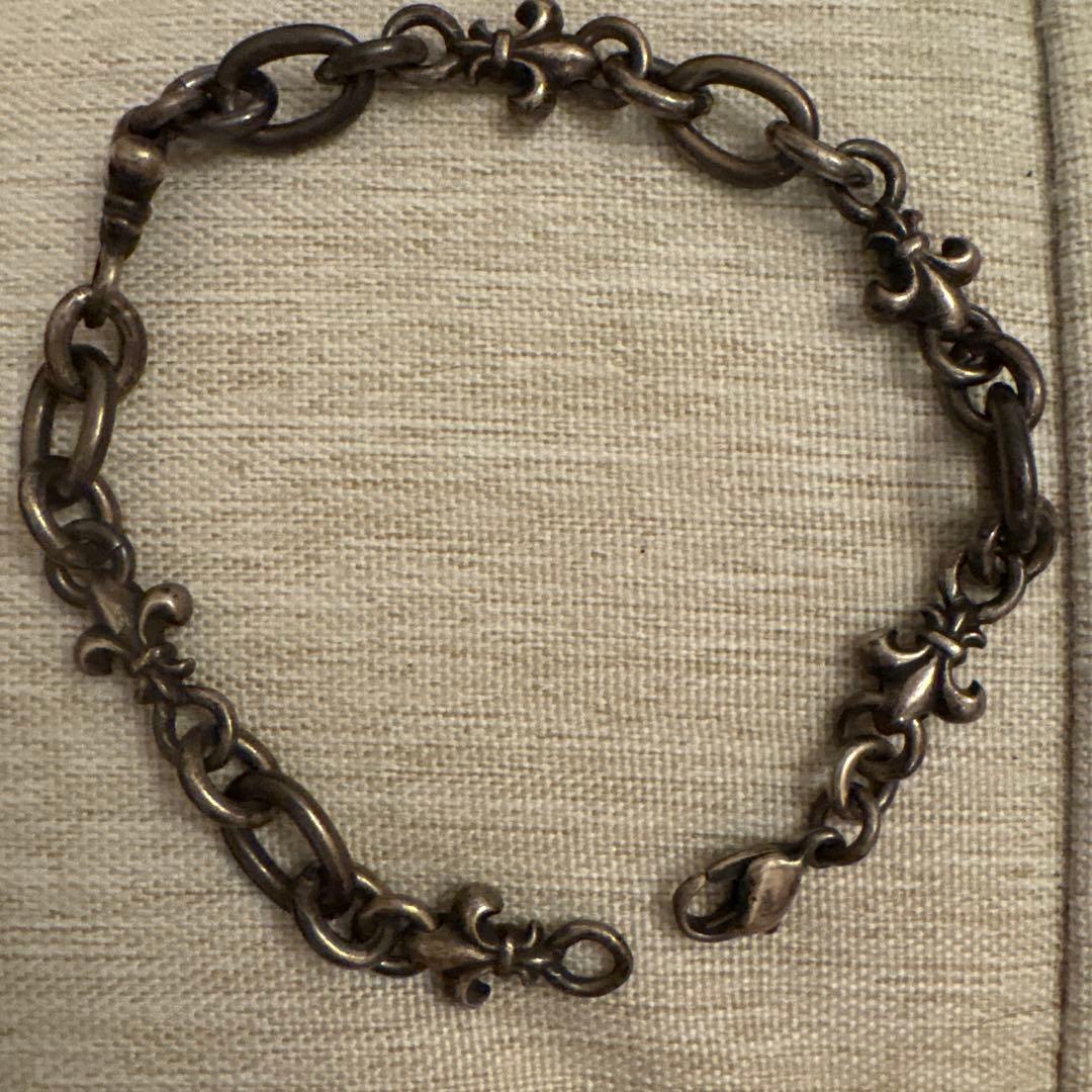 ブレスレット　925.シルバーゴシックチェーン　漆黒調