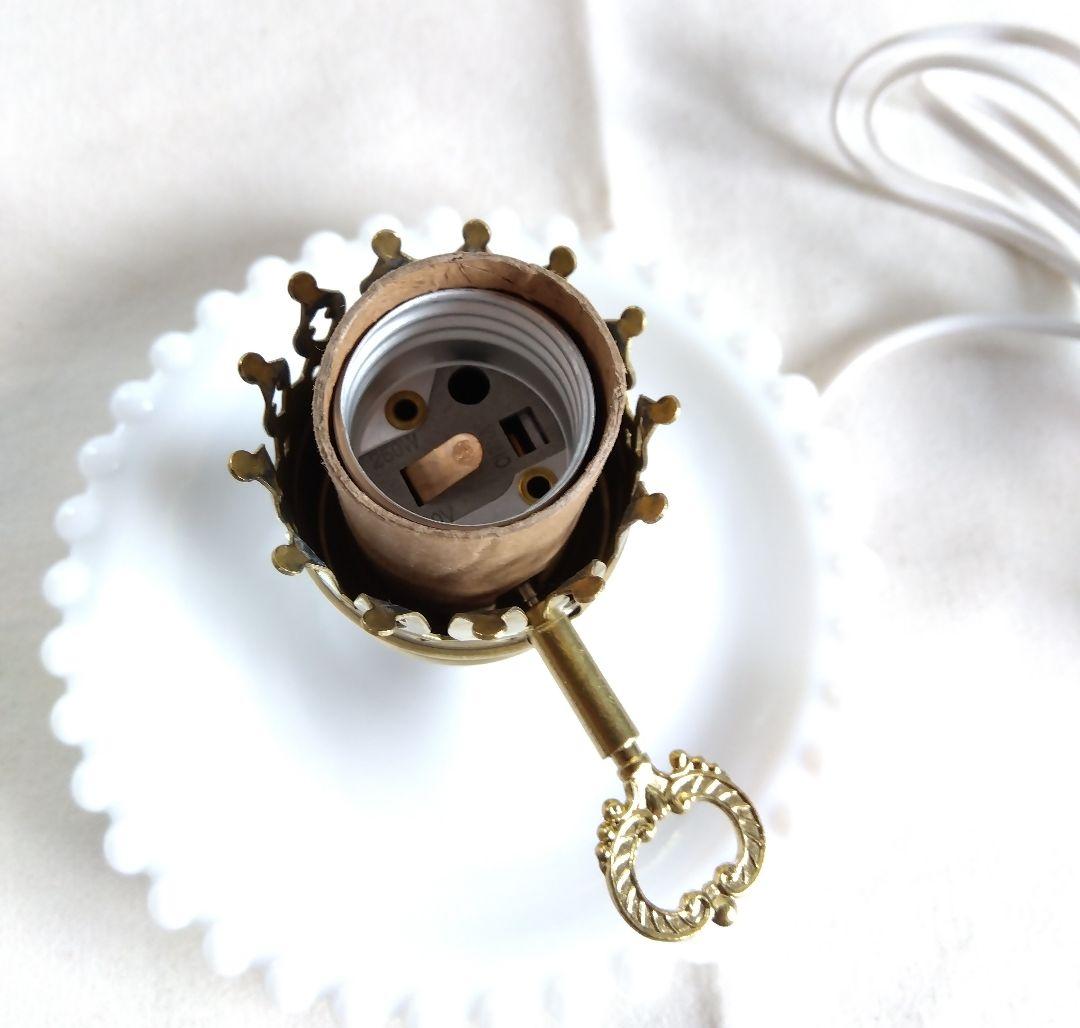 ヴィンテージ ダイヤ柄 クリアガラス テーブルランプ レア