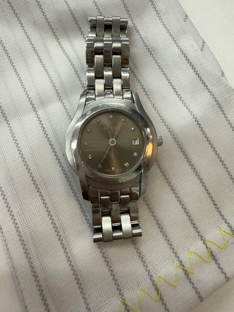 専用　GUCCI クォーツ腕時計 5500Lダイヤ11P　シルバー