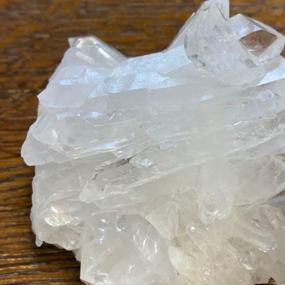 透明　☆虹入り☆ 水晶クラスター&ルチルクォーツ　ポイント