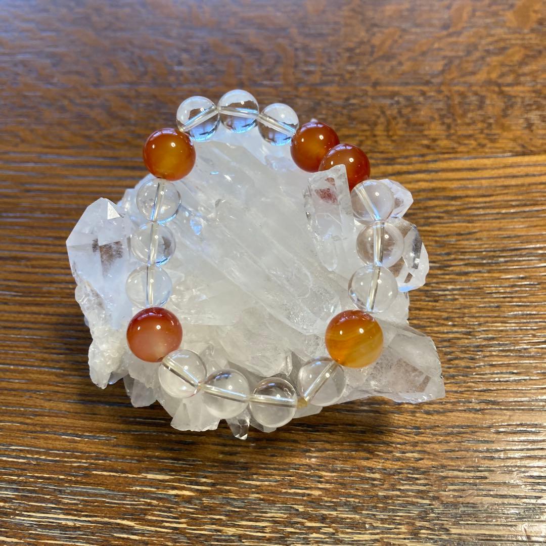 透明　☆虹入り☆ 水晶クラスター&ルチルクォーツ　ポイント