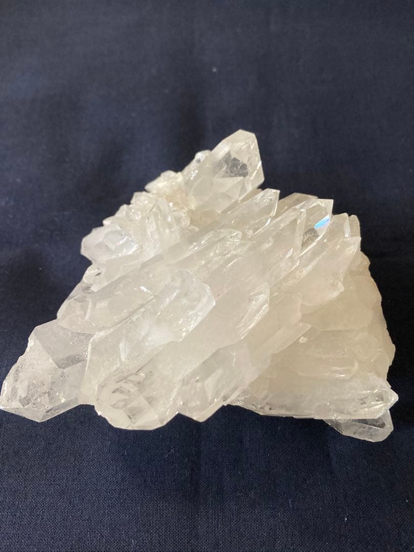 透明　☆虹入り☆ 水晶クラスター&ルチルクォーツ　ポイント