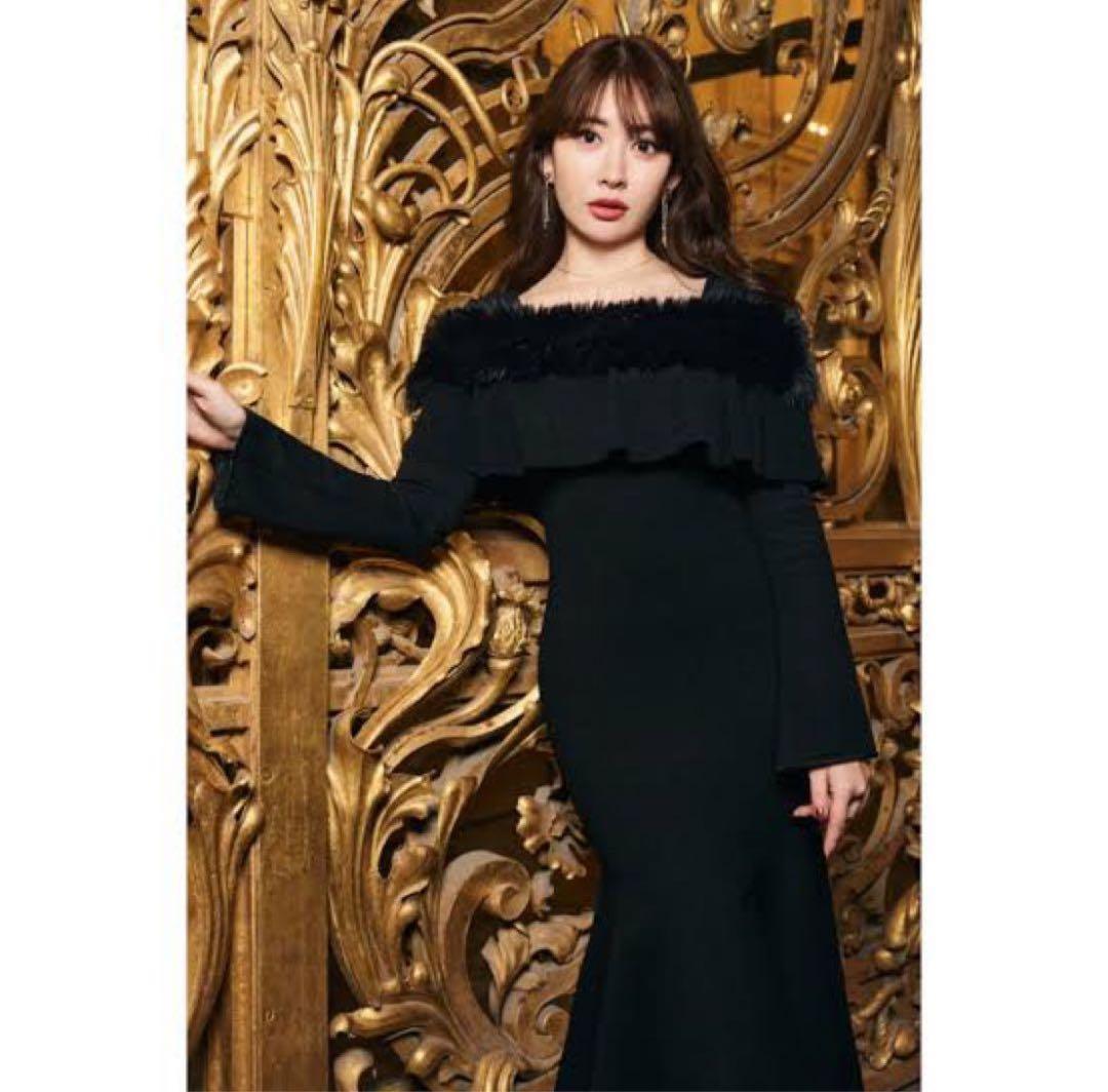 ワンピース herlipto Ritz Faux Fur Mermaid Dress