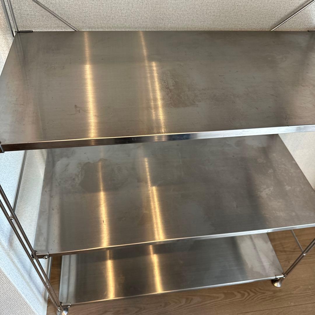 無印良品 ステンレスユニットシェルフ ワイド　中