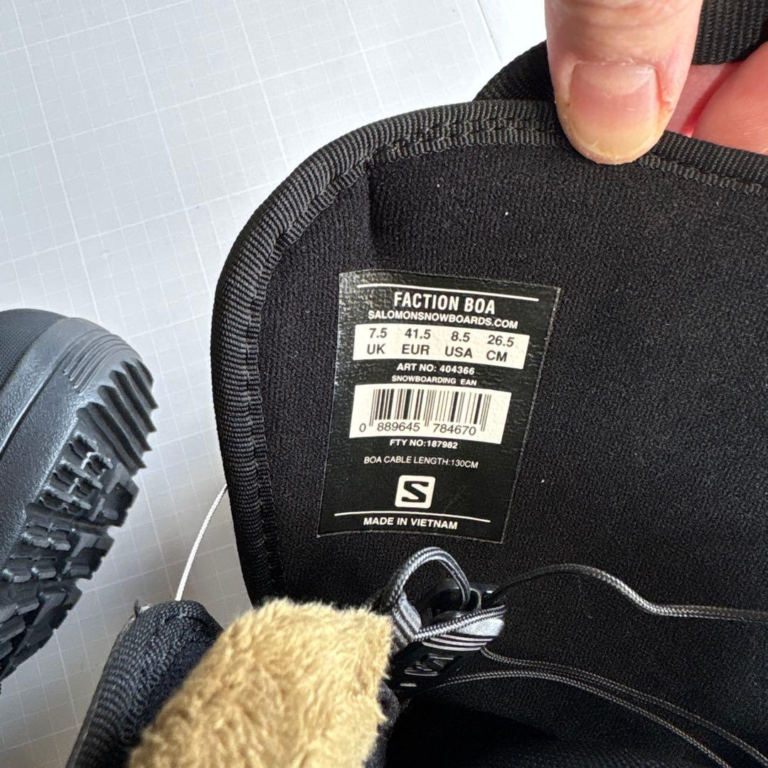 [オフシーズン価格] ほぼ新品 サロモン FACTION BOA 26.5cm