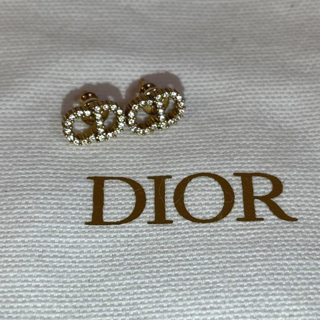 Dior Clair D Lune ピアス ゴールド