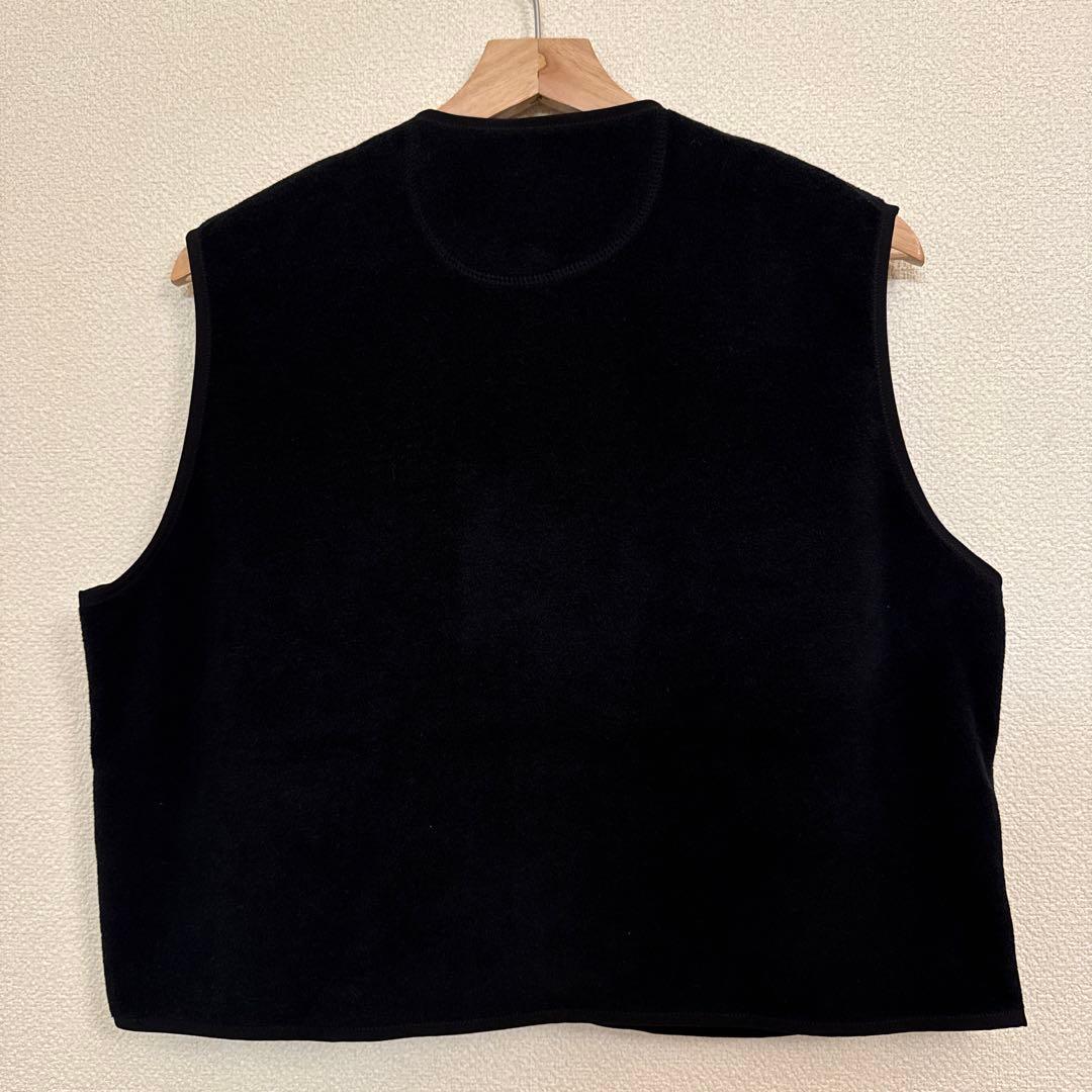 DANTON ブラック フリースベスト 36
