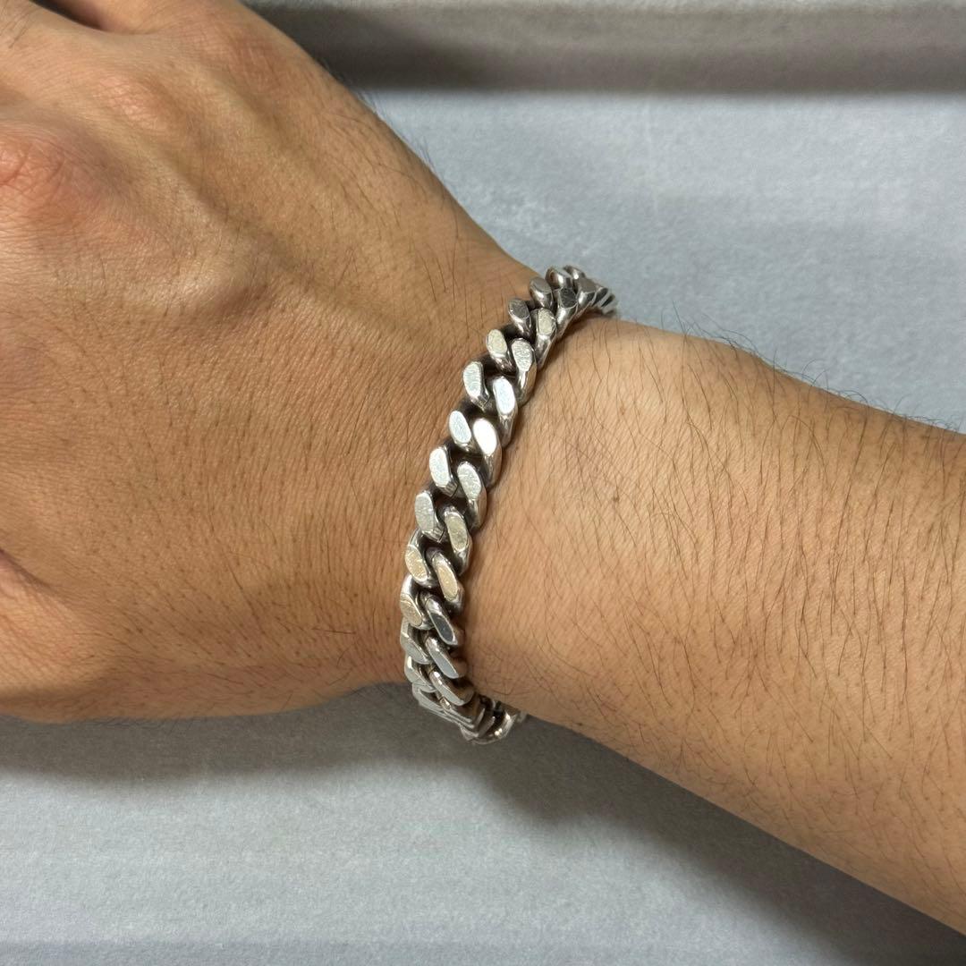 希少！ウノアエレ　シルバー925 ヴィンテージ　喜平ブレスレット　イタリア製