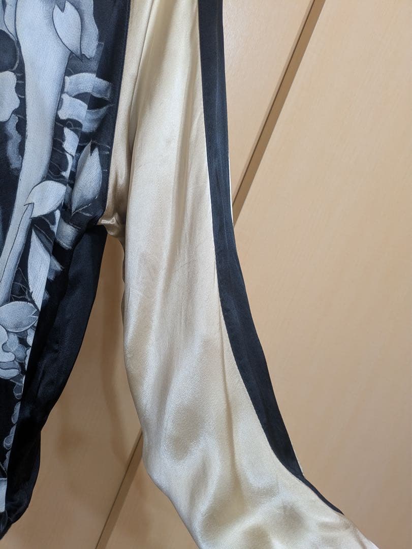 【限定品】むかしむかし　スカジャン　一点物　リバーシブル　どくろ　黒