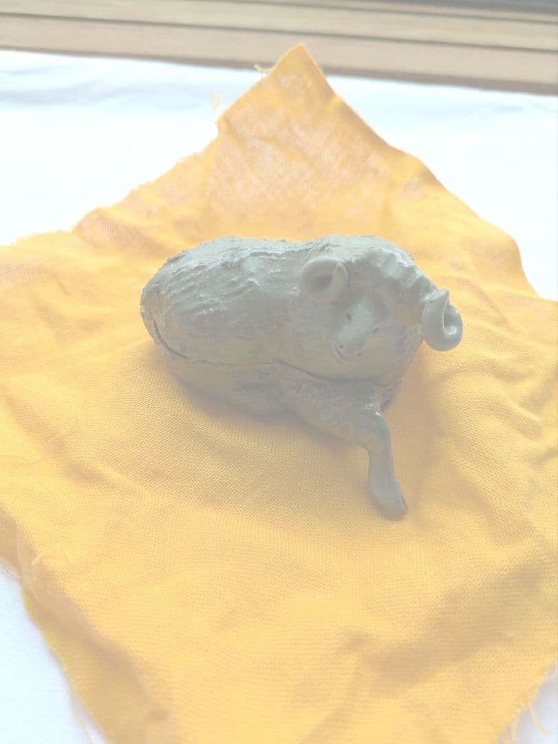 最終値段❗️香合　羊　出雲焼１１代空権作　来年の干支羊