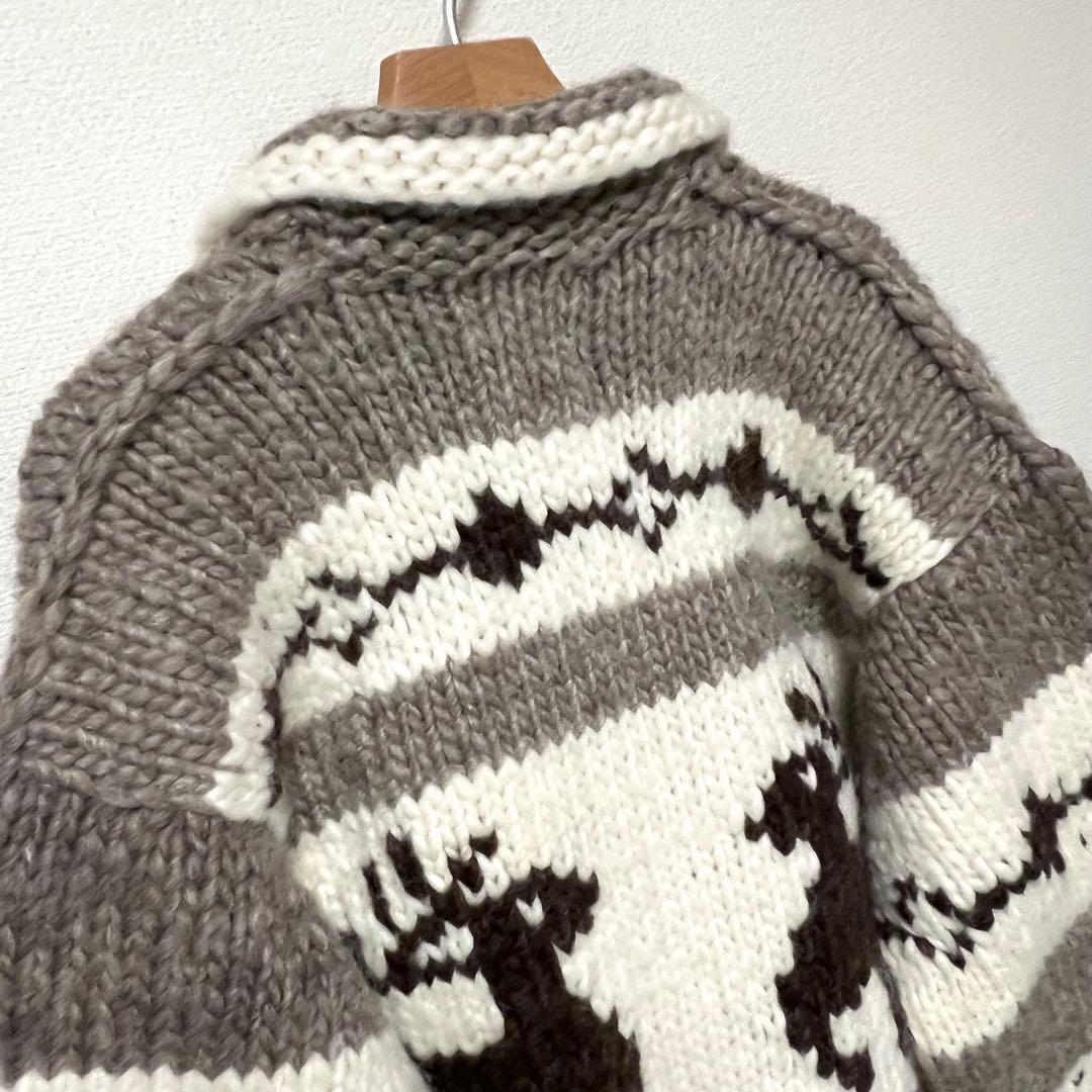 タグ付 LONGHOUSE カウチン セーター カーディガン 44 ジャケット