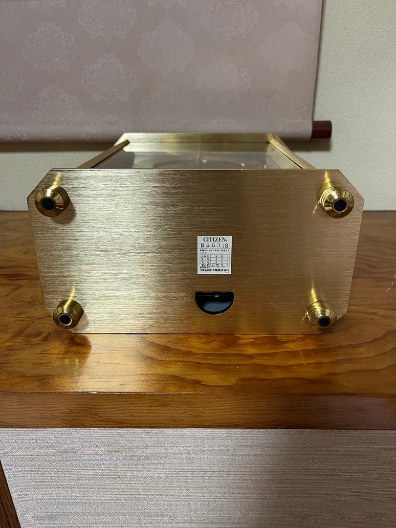 CITIZEN シチズン クォーツ 回転飾り 置き時計 昭和 動作確認済