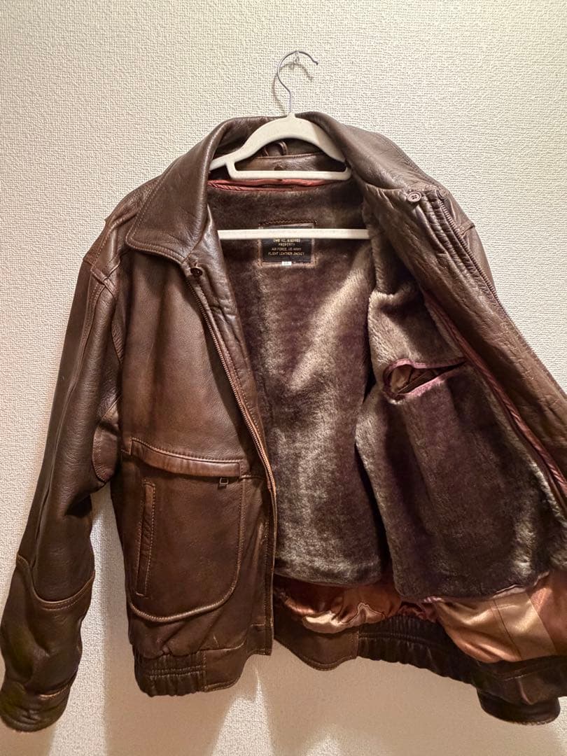 ［大きめ］美品　US.ARMY TYPE k-1 フライトジャケット　ブラウン