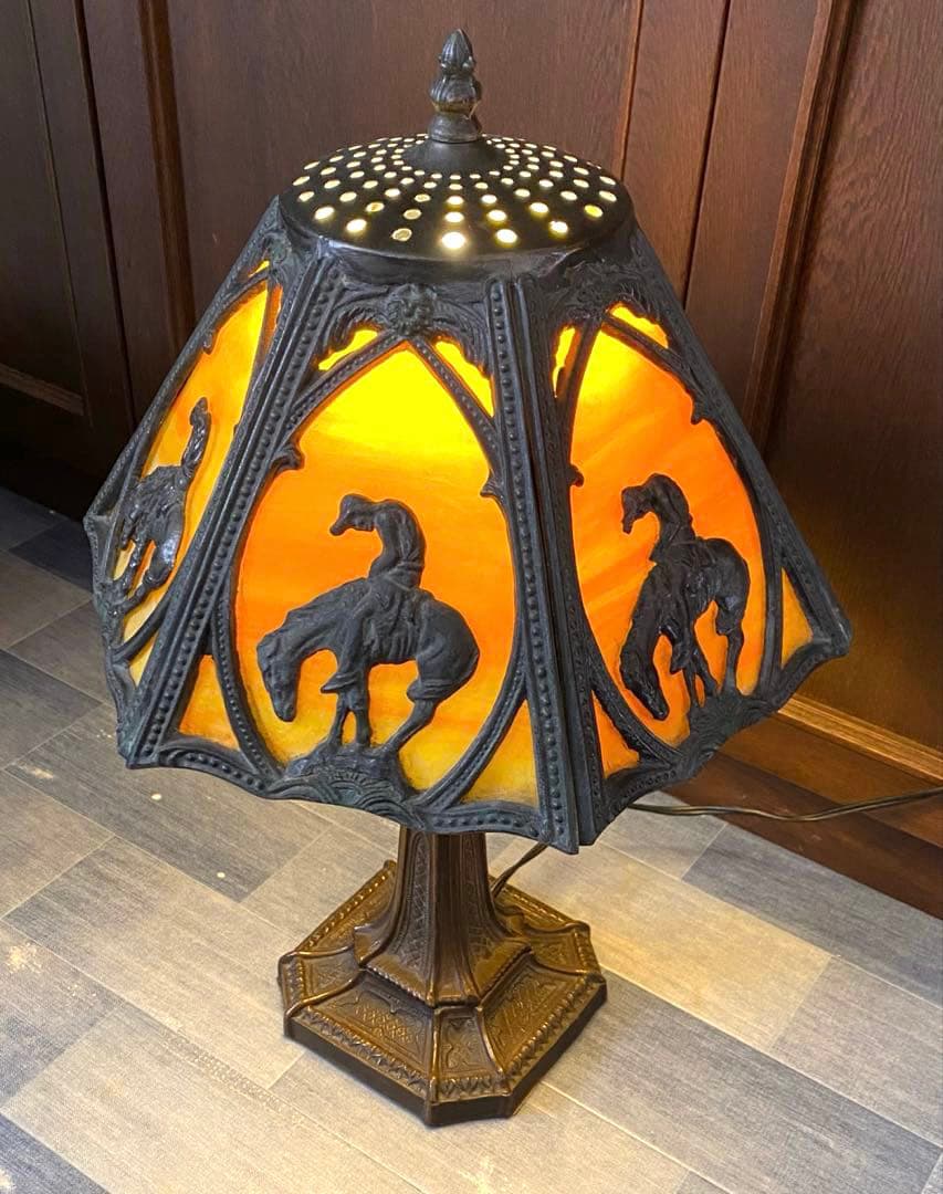 N2370 スタンドライト　アンティーク　馬