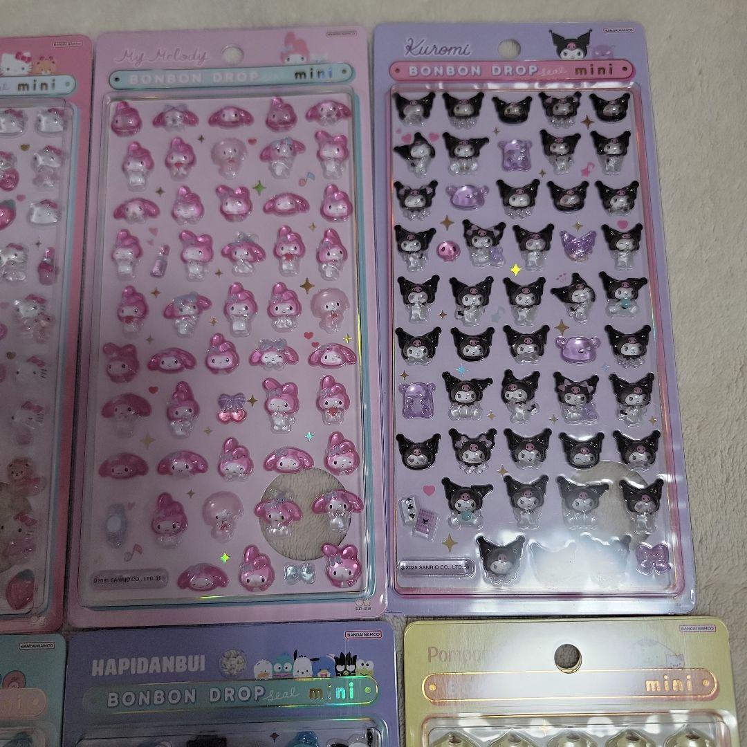 正規品 ボンボンドロップシールミニ サンリオ コンプリート 全8種セット