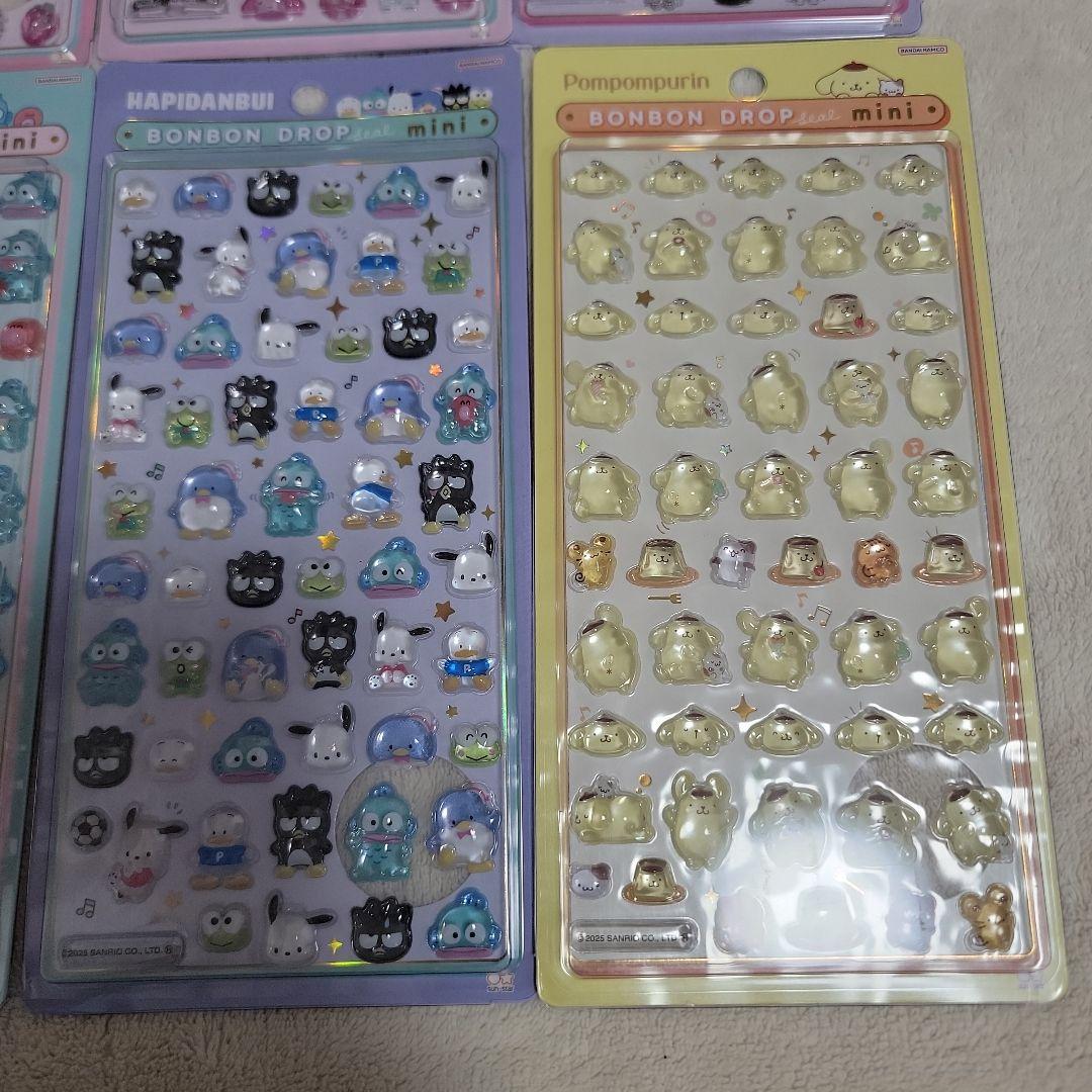 正規品 ボンボンドロップシールミニ サンリオ コンプリート 全8種セット