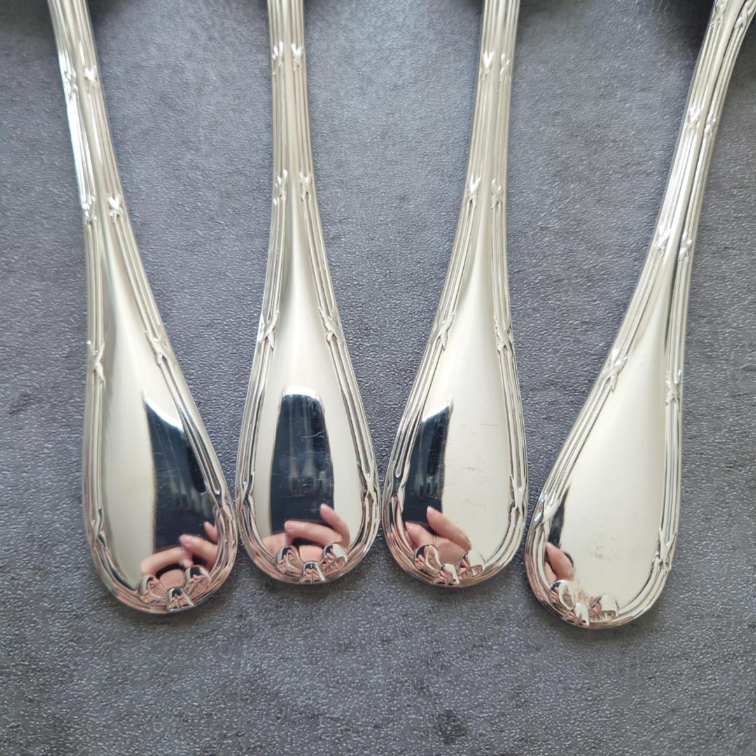 美品 クリストフル リュバン コンソメスプーン 4点