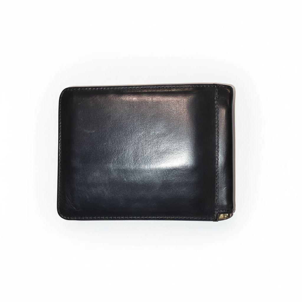 グレンロイヤル　 マネークリップ　 レザー 　二つ折り 　ブラック