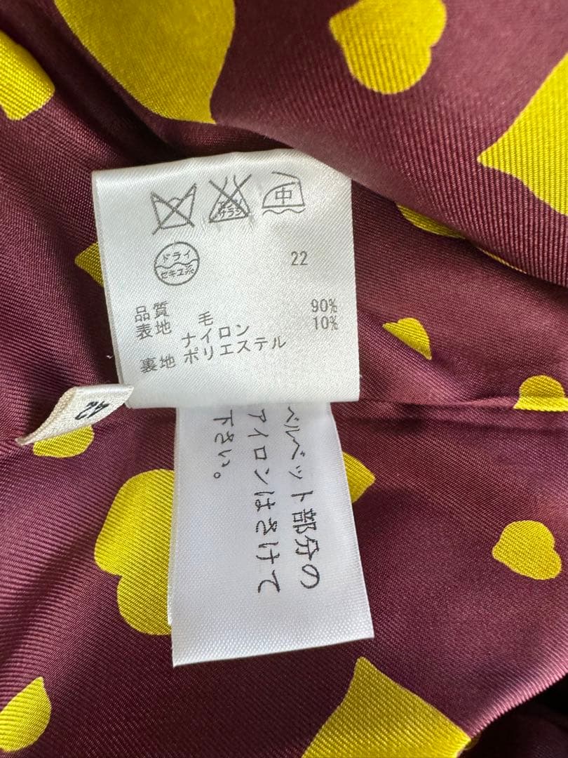 希少　美品　Paul Smith ポールスミス　ハート　ダッフルコート　42