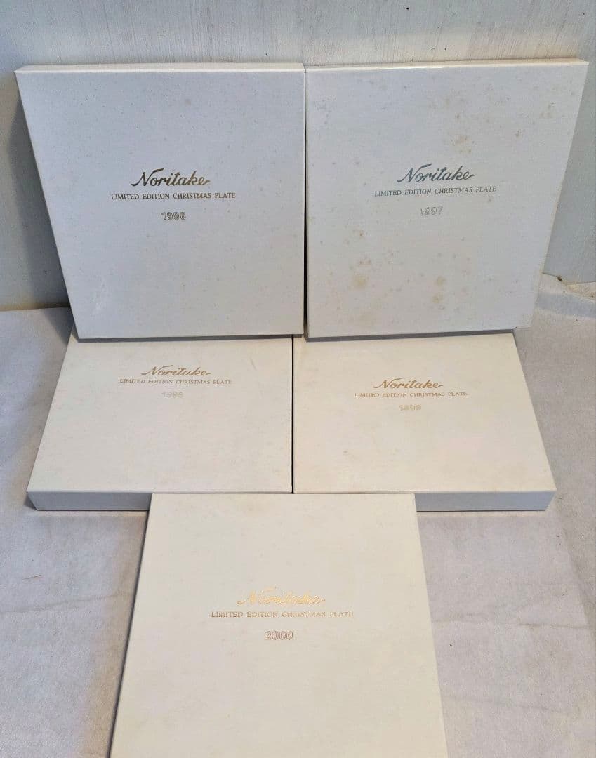 ノリタケ プレートクリスマスコレクション5枚セット飾り皿1996～2000年